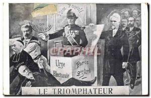 Old Postcard The Satirical Political triumphant Gombes Brisson Rocherfort