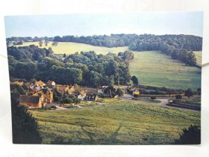 Aerial View West Wycombe Village and Park Buckinghamshire Vintage Postcard 1972