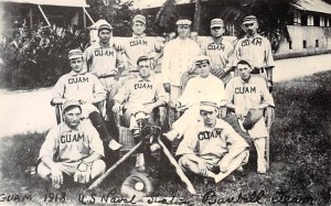 Naval Station Baseball Team Guam 1918 USA Unused 