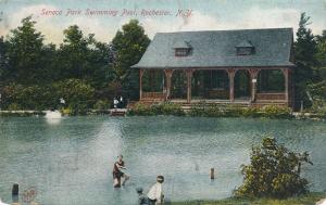 Swimmers at Seneca Park Swimming Pool - Rochester, New York - DB