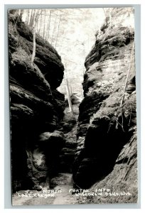 Vintage 1950's RPPC Postcard North Portal Lost Canyon Wisconsin Dells Wisconsin