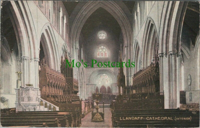 Wales Postcard - Interior of Llandaff Cathedral RS25947