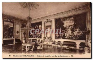 Postcard Old Chateau de Compiegne reception Marie Antoinette Salon