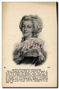 Old Postcard Marie Antoinette d & # 39Autriche