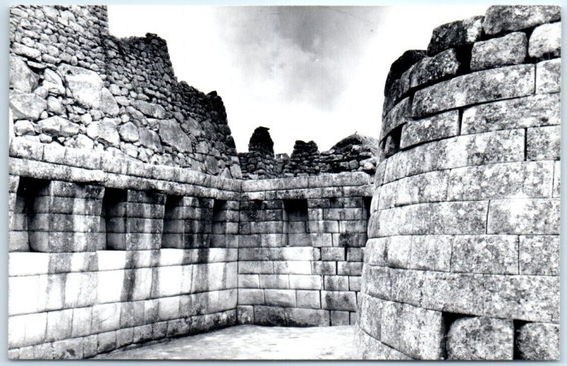 Postcard - Interior Of The Tower Of Machu Picchu - Peru