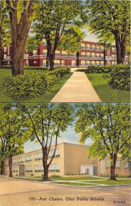 Port Clinton Ohio 1940s Postcard Ohio Public Schools