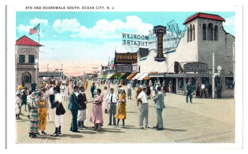 Early 1900s 8th and Boardwalk, Sheppard & Finsel Seafood, Ocean City NJ ...