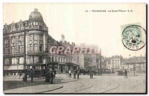 Old Postcard Tourcoing Grand Place