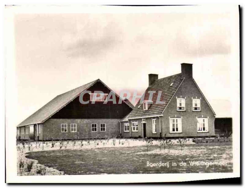 Postcard Modern Afsluitdijk Boerderij in de Weiringermeer