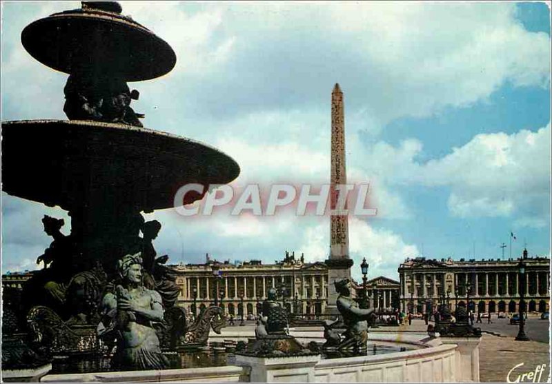 Modern Postcard Paris Concorde Square The Obelisk