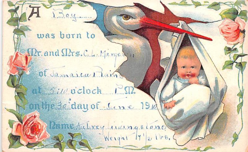 Baby Annoucement 1910 