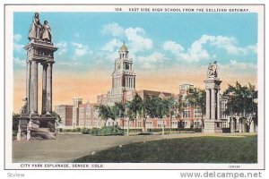 East Side High School From The Sullivan Gateway, City Park Esplanade, Denver,...