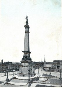 C. 1900 Soldier's & Sailor's Monument Indianapolis Mica Vintage Postcard P217 