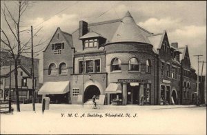 Plainfield NJ YMCA Pharmacy Drugstore c1905 Postcard