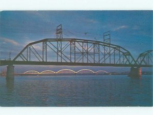 Pre-1980 BRIDGE SCENE Davenport Iowa To Rock Island Illinois IL AE5727