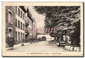 Old Postcard Mont Sainte Odile Convent Court