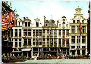 Postcard - Corporation houses from the 17th century - Brussels, Belgium