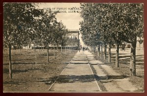 h1655 - LETHBRIDGE Alberta Ontario Postcard 1915 Public Square by Kenny