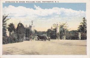 Entrance to Roger Williams Park - Providence, Rhode Island WB