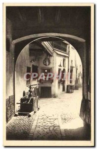 Old Postcard The Alsatian Museum Entrance of the Strasbourg Court