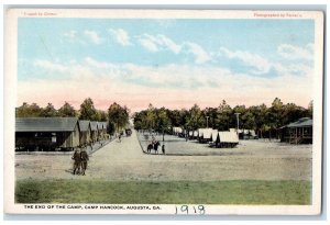 1918 The End of the Camp Camp Hancock Augusta GA Unposted Antique Postcard