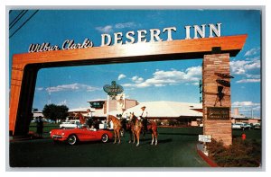 Postcard NV Wilbur Clark's Desert Inn Las Vegas Nevada Hotel Corvette Horses 