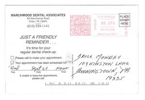 Modern Dental Advert Toothpaste Tooth Brush Floss Postcard