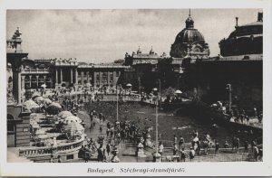 Hungary Budapest Szechenyi Strandfurdo Vintage Postcard C099