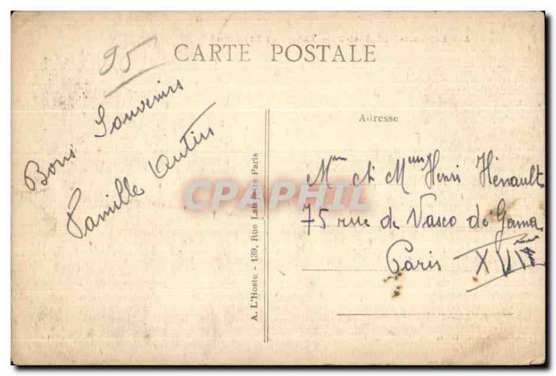 Postcard Old Asnieres sur Oise Royaumont Abbey