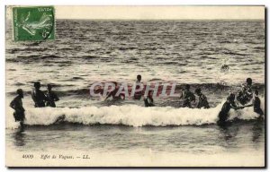 Old Postcard Effect of Waves