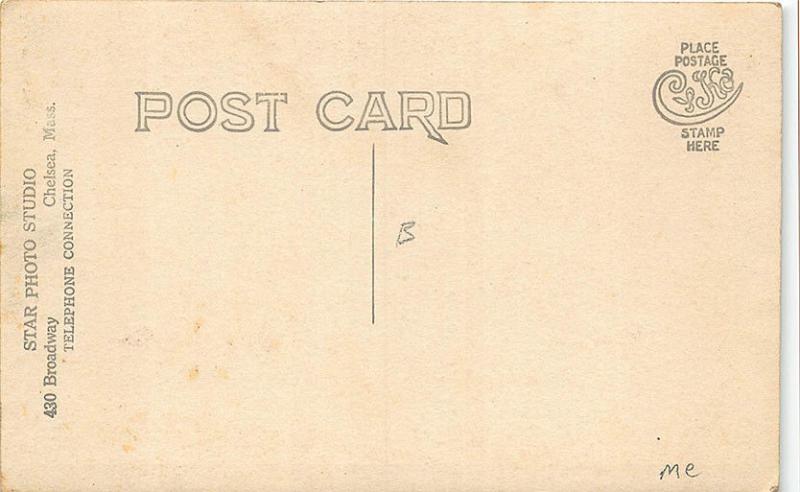 Chelsea MA Passenger Boat Coast RPPC Postcard