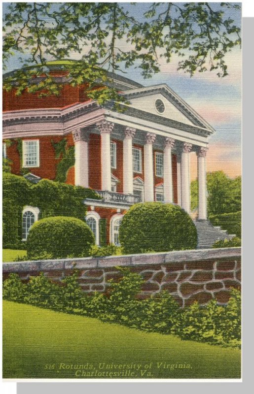 Nice Charlottesville,Virginia/VA Postcard,University/Rotunda