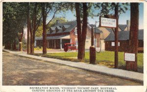 CHEERIO TOURIST CAMP Montreal, Québec Camping Grounds c1920s Vintage Postcard