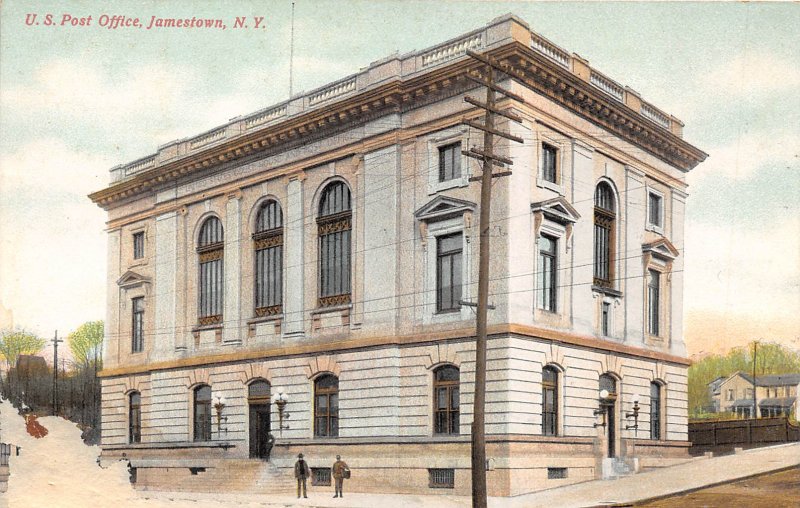 Jamestown New York 1910 Postcard US Post Office