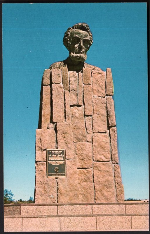 Wyoming Lincoln Monument located near the Summit of SHERMAN HILL - Chrome