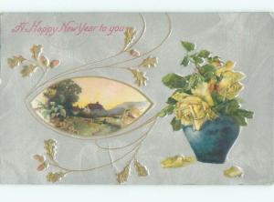 Divided-Back NEW YEAR SCENE Great Postcard AA1938