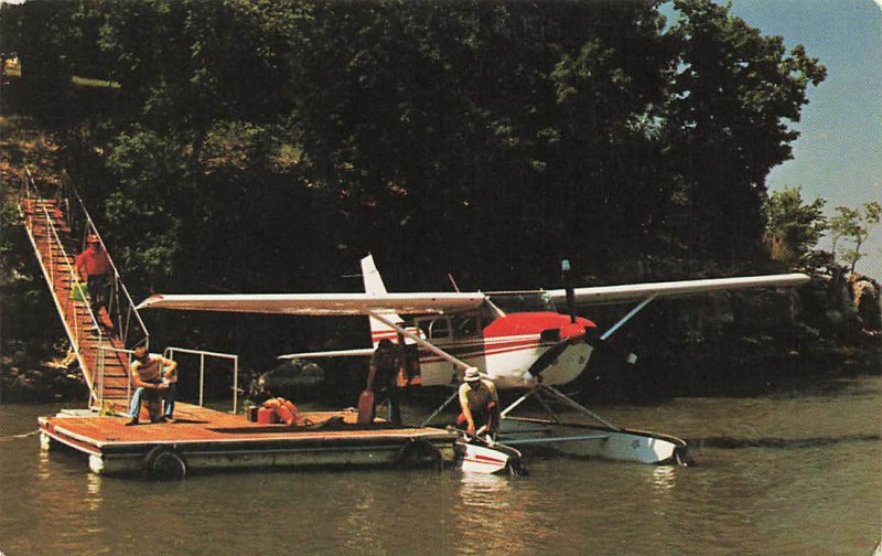 Cessna Turbo Stationair 6 Amphibian Pontoon Dock People Advertising Chrome P231 