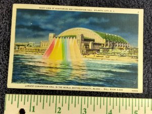 Night View Of Auditorium And Convention Hall, Atlantic City, New Jersey 