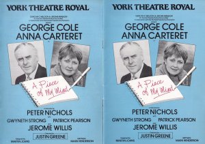 George Cole Anna Carteret Jerome Willis Hand Signed Theatre 2x Programme