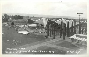 1959 RPPC P-909 Oregon Centennial Exposition Portland OR Tomorrow Land, Smith