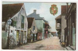 Charlotte Street St Augustine Florida 1910c postcard