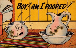 Humour Boy Am I Pooped Curteich