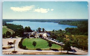 1960 North Falmouth Massachusetts Postcard Treadway Inn Lodge Cottages Building