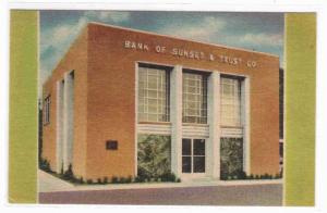 Bank of Sunset & Trust Sunset Louisiana postcard