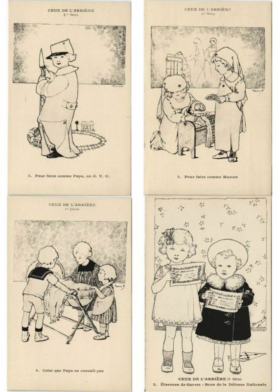 MARYEL ILLUSTRATEUR CHILDREN & TOYS Incl. PROPAGANDA WW1 44 CPA (L4034)