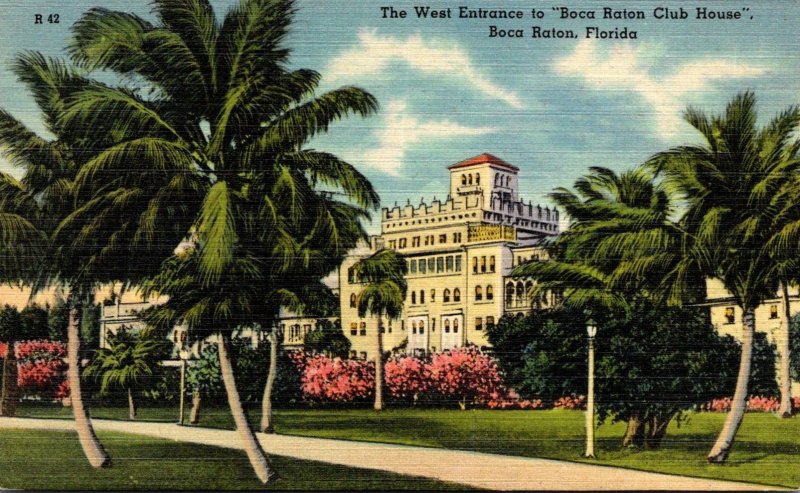 Florida Boca Raton The Boca Raton Club House West Entrance