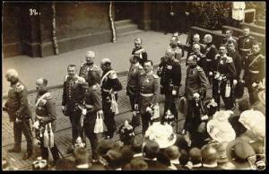 WWI German Officers Spiked Helmets (ca. 1915) Top RPPC