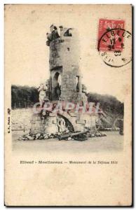 Old Postcard Elbeuf Moulineaux Monument of Defense in 1870