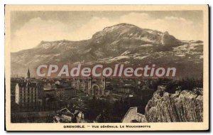 Old Postcard Grenoble Vue Generale The Moucherotte