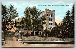Rochester Minnesota~One Of The Cities Beautiful Homes~EC Kropp~Vintage Postcard